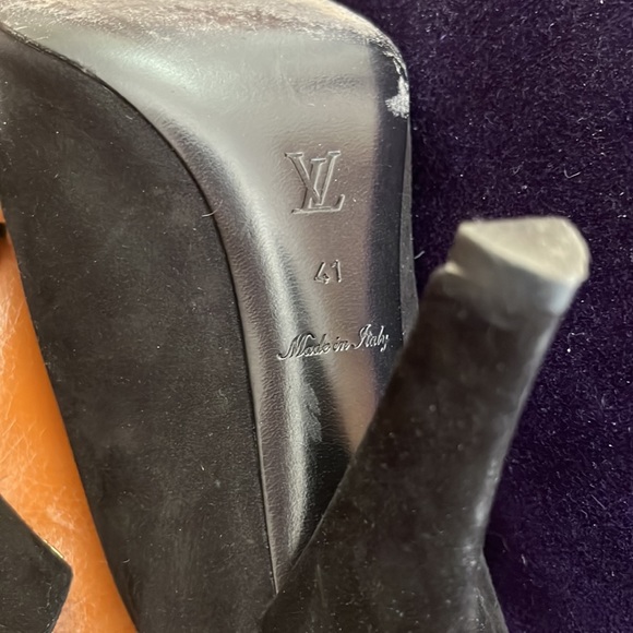 Rare Louis Vuitton Diabolik low boot 10 cm Booties sz 41. Black Suede.pre loved - Picture 11 of 14